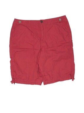 Womens Khakis Red Casual Knee-Length Shorts Size 12